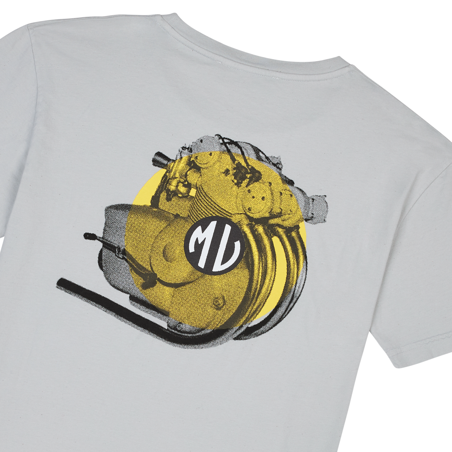 MV AGUSTA OLD ENGINE T-SHIRT (LIGHT GREY)