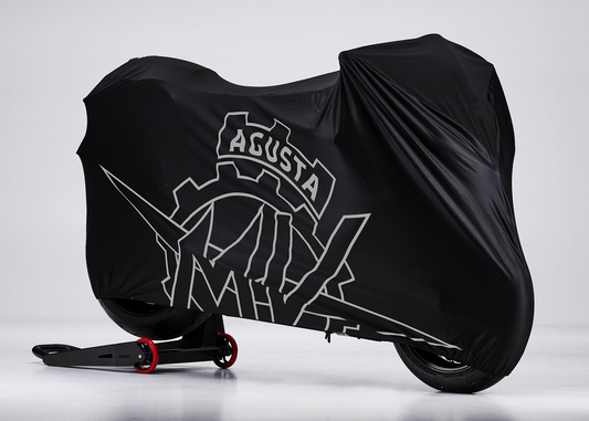 MV Agusta Bike Cover Indoor Black with Silver Print