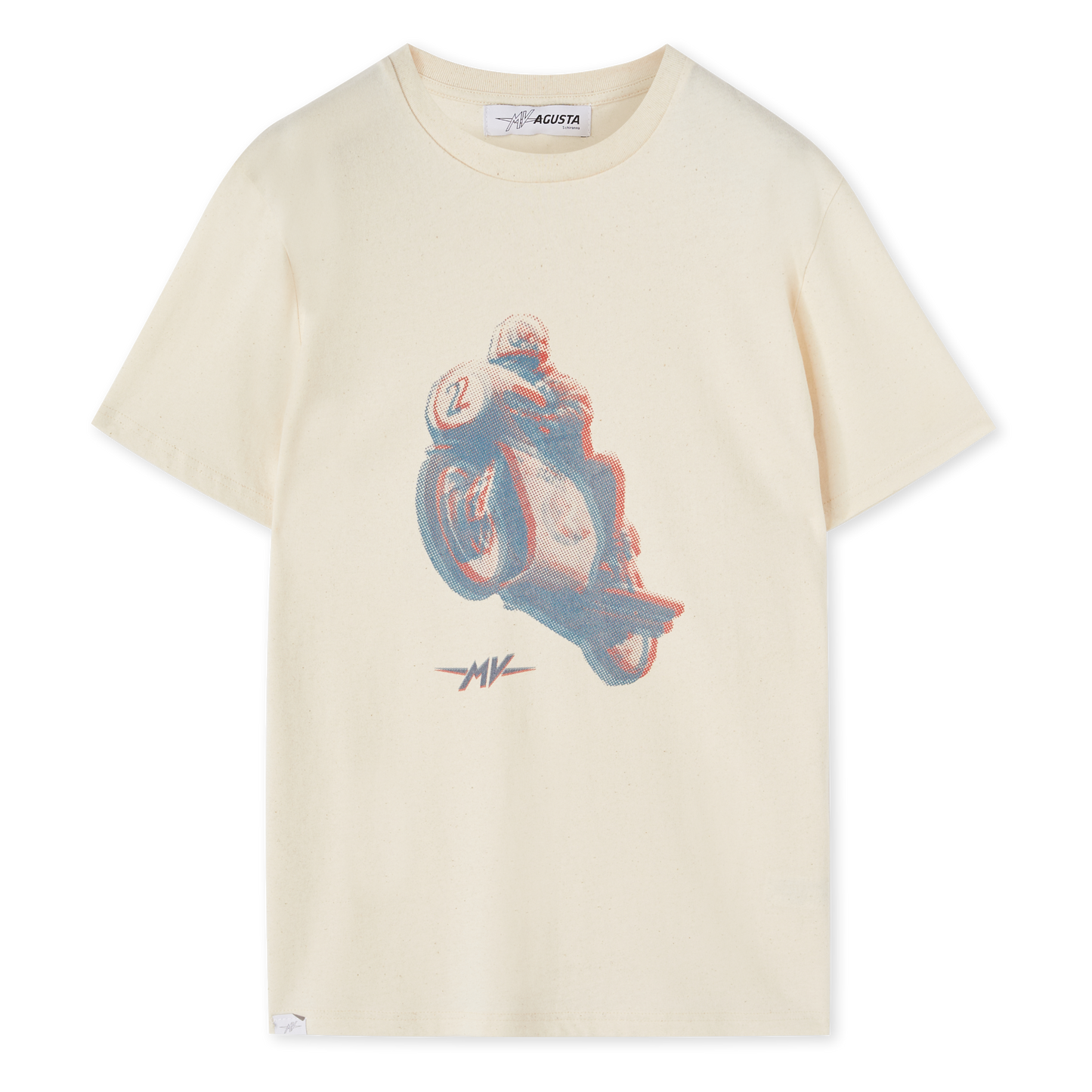 MV AGUSTA HERITAGE RACER T-SHIRT (OFF WHITE)