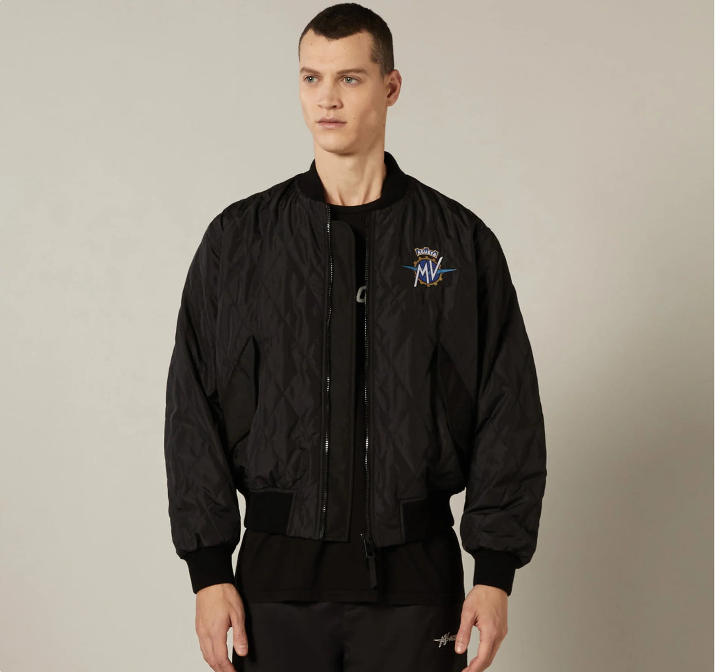 MV AGUSTA BOMBER JACKET BLACK