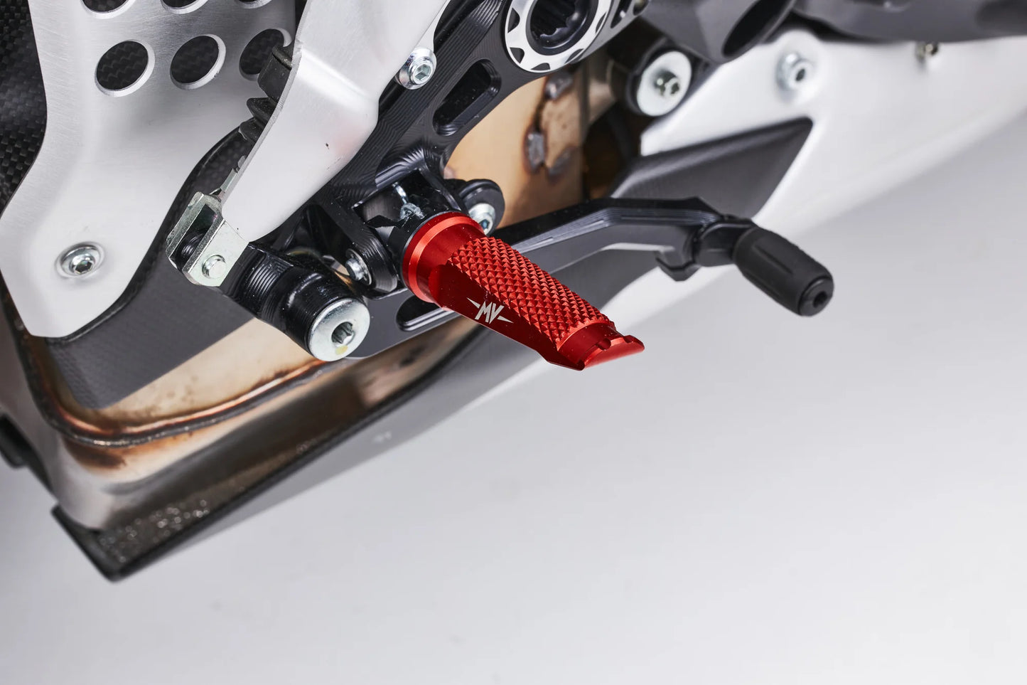 MV AGUSTA Red Footrest Set