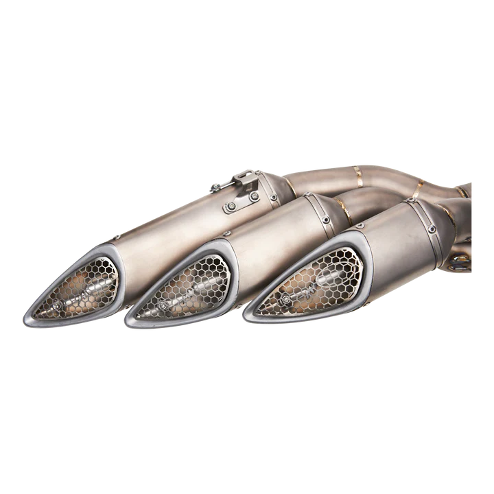 TITANIUM 3-WAY EXHAUST SLIP-ON for MV AGUSTA 800 TRIPLES